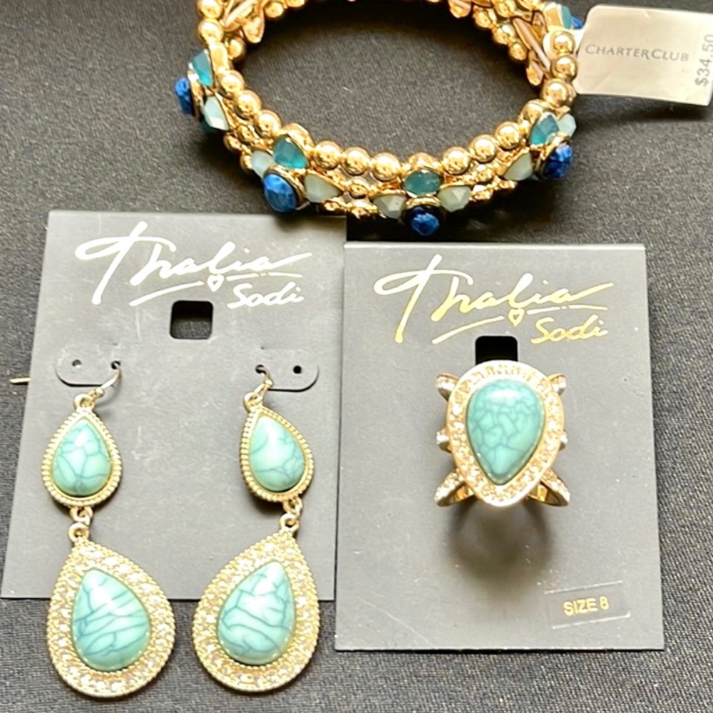 Jewelry Bundle! Bracelet, Earrings & Ring from Macys BRAND NEW! NEVER USED!